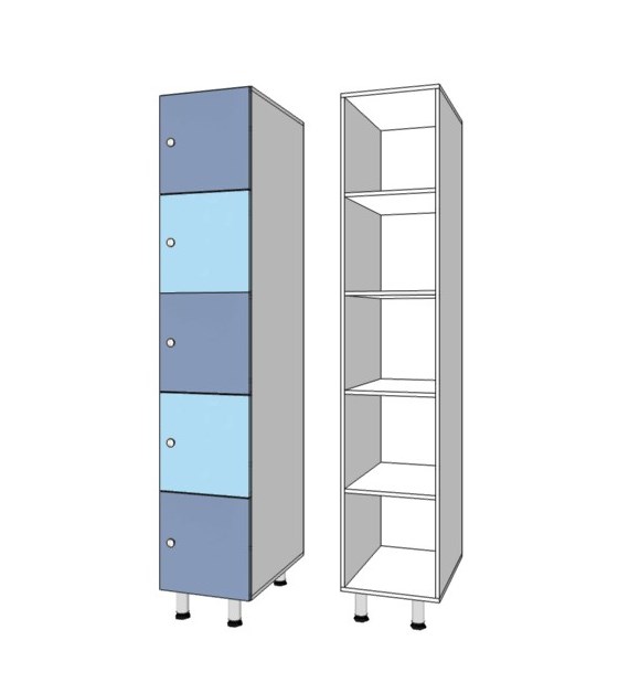 Шкаф 5 ти секционный на металлокаркасе